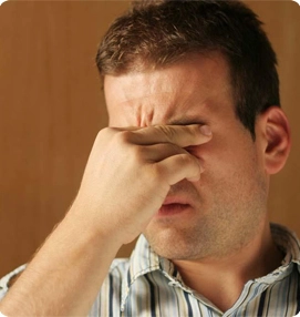 Patient experiencing eye strain related to optic nerve issues