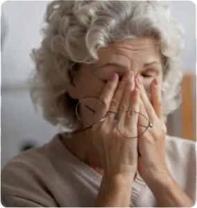 Patient experiencing vision-related fatigue due to optic nerve issues